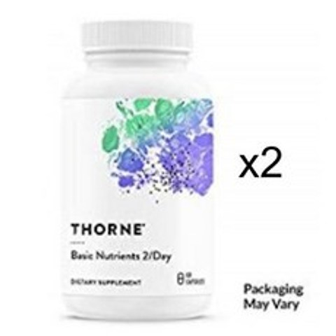 멀티비타민 Thorne Basic Nutrients 60정2팩 VM2NC, 2팩