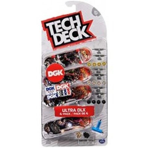 Tech-Deck - 96mm 핑거보드 - 4-Pack - DGK 시리즈 1, 단일옵션