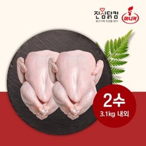마니커 [진심닭컴] 생닭(16호) x 2수, 1개, 3.1kg내외(1550g x 2수)
