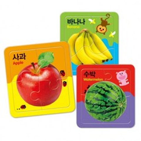 과일 채소 첫 퍼즐:사과 바나나 수박, 애플비북스