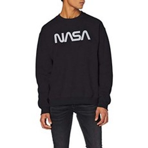 제한된 NASA Modern Logo Camiseta Negro (Black Blk) X-Large para Hombre의 브랜드, 단일옵션