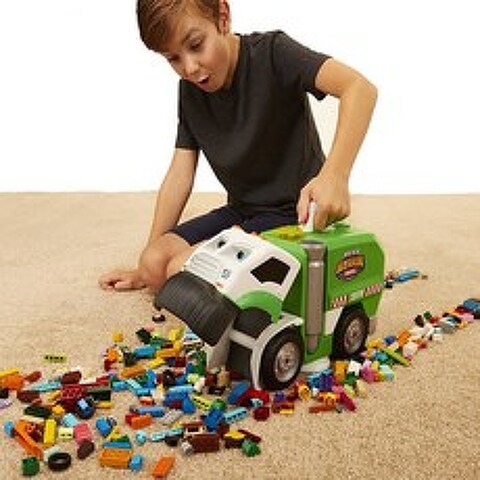 어린이 장난감 편리한 수납 수집 자동차 블록 청소차, 단품