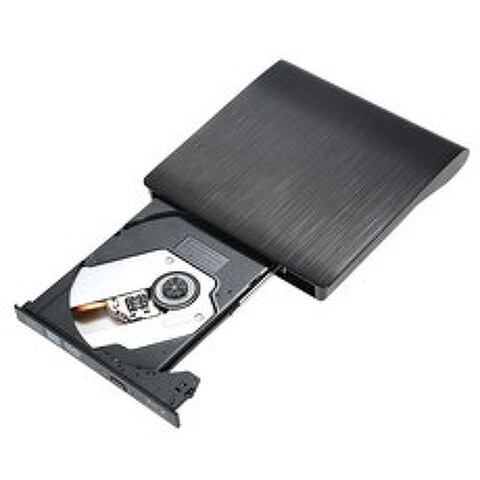 Docooler 블루 레이 드라이브 버너 외부 USB3.0 휴대용 모바일 컴퓨터 DVD Blu-ray 디스크를 재생할 블랙 (DVD-RW), 검정