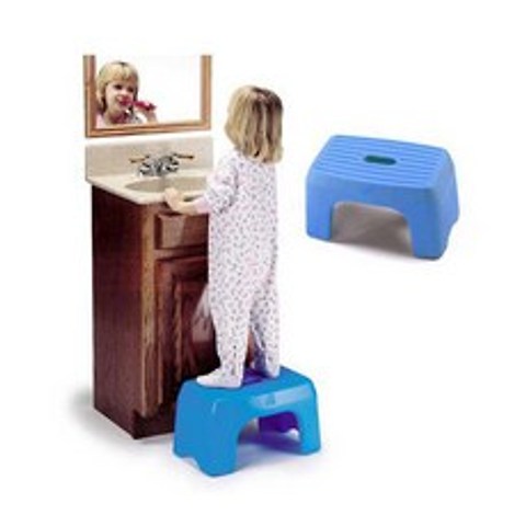 스텝2 디딤대2 변기디딤대받침대 욕실의자 목욕의자 발디딤대 안전의자 간이 욕실용, 파랑