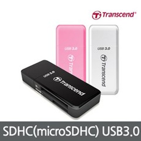 트랜센드 [트랜센드] USB 3.0 카드리더기 TS-RDF5, 핑크