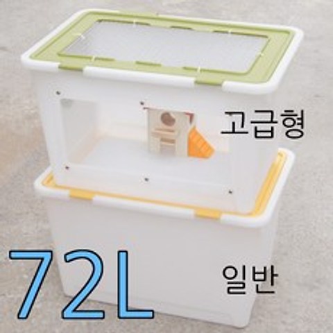 아디펫샵 리빙박스 72L 고급형 고슴도치 햄스터 파충류 병아리 육추기, 일반형, 1개