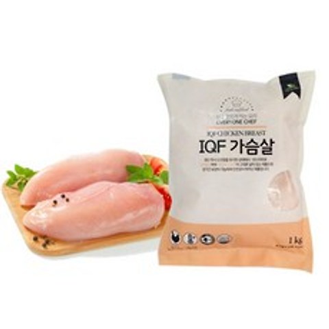 에브리원셰프 IQF 닭가슴살 5kg ( 1kg x 5), 5포