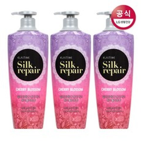 엘라스틴 실크리페어 샤이닝 체리블라썸 컨디셔너, 550ml, 3개