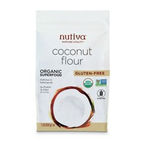 Nutiva 코코넛 플라워, 454g, 1개
