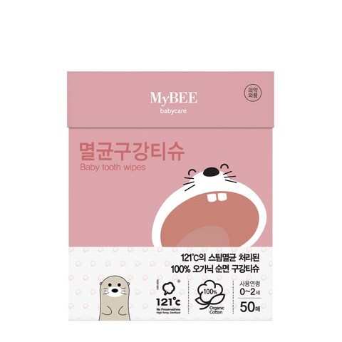 마이비 멸균 아기 구강티슈 50p, 414g, 1개