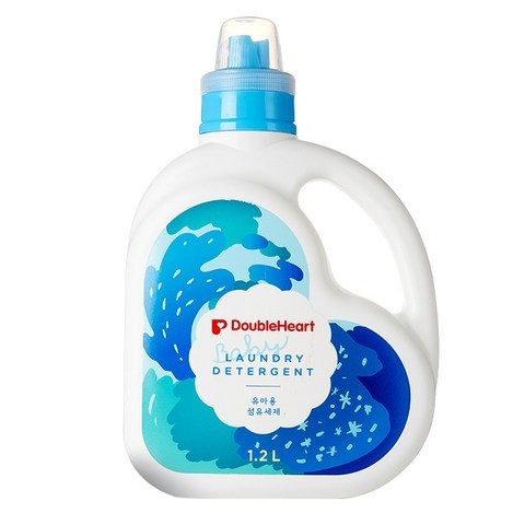 더블하트 유아용 섬유세제 본품 1200ml, 1개