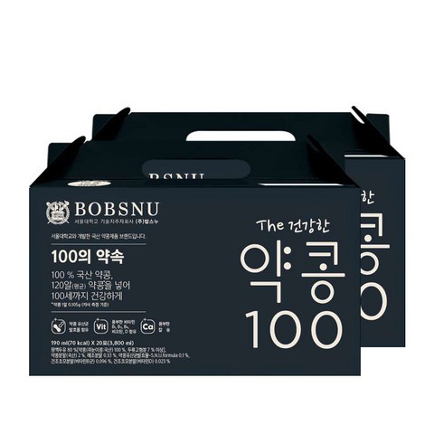 서울대밥스누 THE 건강한 약콩 100 두유, 190ml, 40개