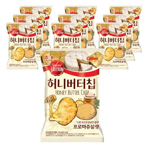 해태제과 허니버터칩 프로마쥬블랑, 120g, 10개