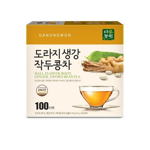 다농원 도라지 생강 작두콩차, 0.7g, 100개