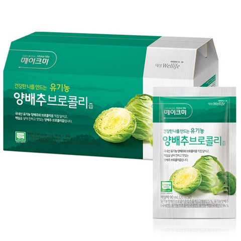 대상웰라이프 메이크미 양배추브로콜리즙, 90ml, 30개