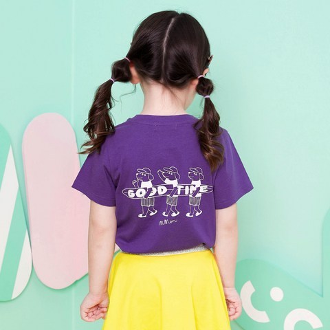 마리앤모리 아동용 서핑 퍼피 티셔츠