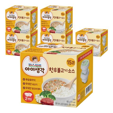 아이생각 한우불고기 유아용 소스 180g, 12개입