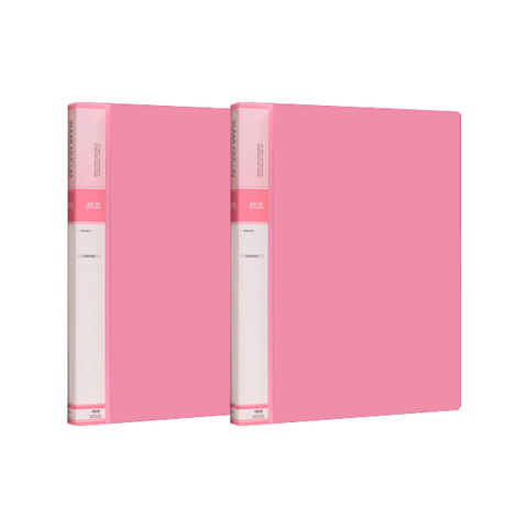 위즈오피스 PP 컬러 인덱스 파일 A3 315-2, 핑크, 2개