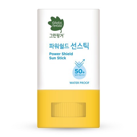 그린핑거 파워쉴드 선스틱 워터프루프 SPF50+ PA++++, 14g, 1개