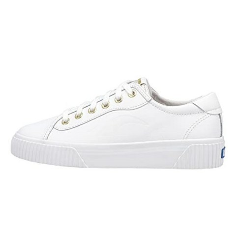 Keds 여성용 Crew Kick Alto Sneaker 화이트 가죽 8 미국