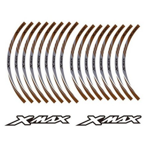 해외 Yamaha XMAX X-max 용으로 사용자 정의 된 KODASKIN 스트라이프 휠 림 스티커 PROD3330629745, Model 3_CHINA, Model 3_CHINA, 상세 설명 참조2