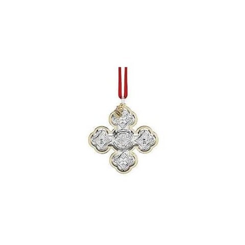 Reed and Barton 2020 50th Annual Christmas Cross Ornament 0.35 LB Metallic, 본상품