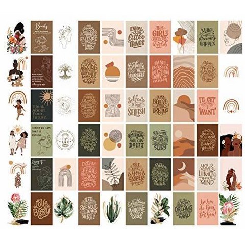 House & Cubby Gasira Range. Aesthetic Wall Collage Kit - Boho/753115, 상세내용참조, 상세내용참조, 상세내용참조