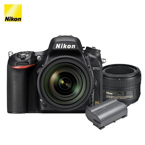 니콘 정품 카메라 D750(body) + AF-S 50mm f/1.8G EN-EL15b 배터리, D750 + AF-S 50mm f/1.8 G + 15b 배터리