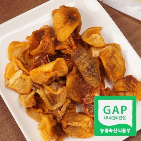 GAP 인증 쫄깃한 감말랭이 단감말랭이 국산 실속형 500g 1kg, 500g (250g 2팩)