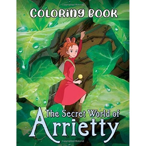 Arrietty 색칠하기 책의 비밀 세계 : 어린이 청소년을위한 멋진 색칠하기 책, 단일옵션