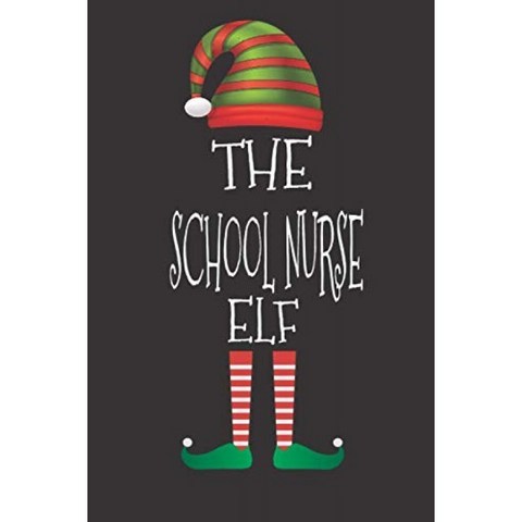 학교 간호사 엘프 : 크리스마스 노트북 저널 및 버킷 목록 학교 간호사를위한 엘프 매칭 가족 크리스마, 단일옵션