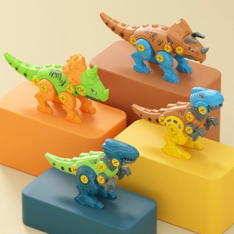 DIY 공룡 만들기 유아 어린이 조립 공구놀이 장난감, 티라노사우르스