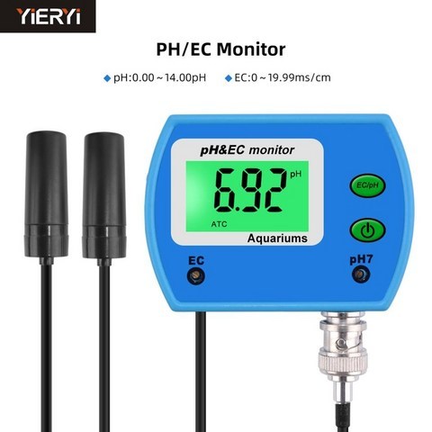 Professional 2 in 1 pH Meter EC meter for Aquarium Multi-parameter 수질 모니터 온라인 pH EC 모니터 산도 계, 협력사
