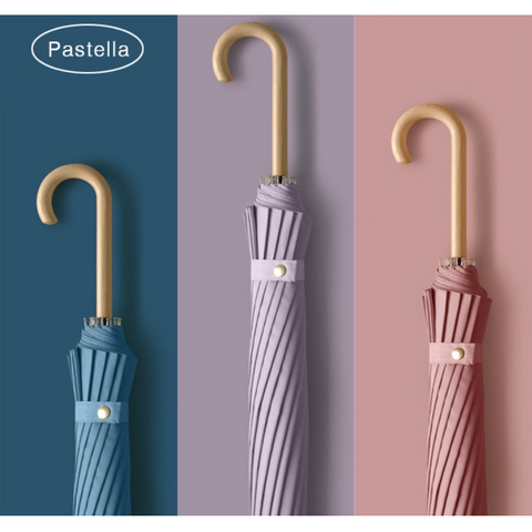 [샬롬] 파스텔 장우산 16K 튼튼한 예쁜 10가지 색상
