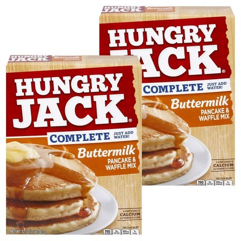 Hungry Jack 컴플리트 버터밀크 팬케이크 앤 와플 믹스, 2개, 907g
