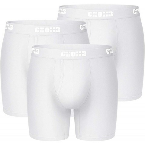 CHOHB 멘스 속옷 렌징 마이크로 모달 3팩 남성용 오픈 플라이 속옷 아마존 남성복 매장에서 화이트L