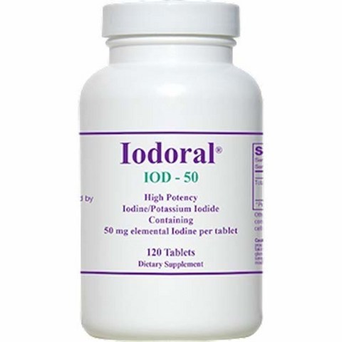 Optimox Iodoral IOD-50 옵티모스 이오도랄 50 아이오딘 요오드 120 정 1병, 1개, 1개