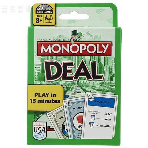 영어 버전 Monopoly Deal 카드 게임 플레이 카드 장난감 퍼즐 패밀리 파티, 상세내용참조, 상세내용참조, 상세내용참조