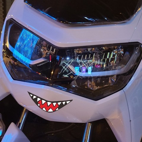 Yamaha NMAX 전면 자동차 스티커에 적합 맞춤 재미 있은 스티커 크리 에이 티브 스마일 스티커 페달 반사 스티커, 색깔