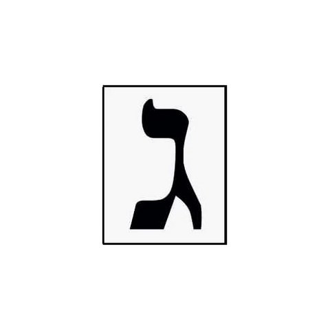 NMT Jumbo Hebrew Flash Card - Large and Read Easy Hebrew Letter Flash Card! - P0516000TB618A4, 기본