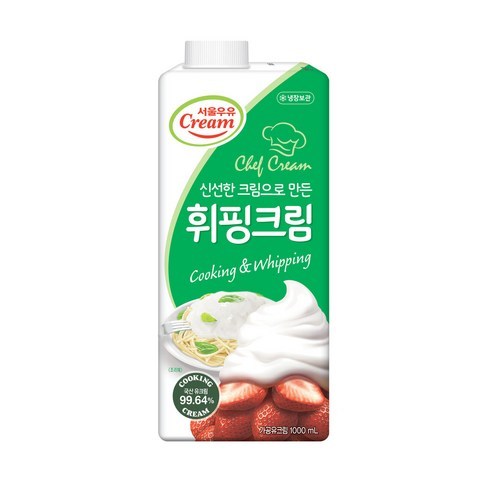 서울우유 (냉장)서울우유신선한크림으로만든휘핑크림 1L, 1개, 1000ml