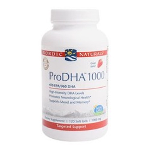 노르딕내츄럴스 프로DHA 1000 180 EPA/900 DHA 스트로베리 소프트 젤, 120개입, 1개