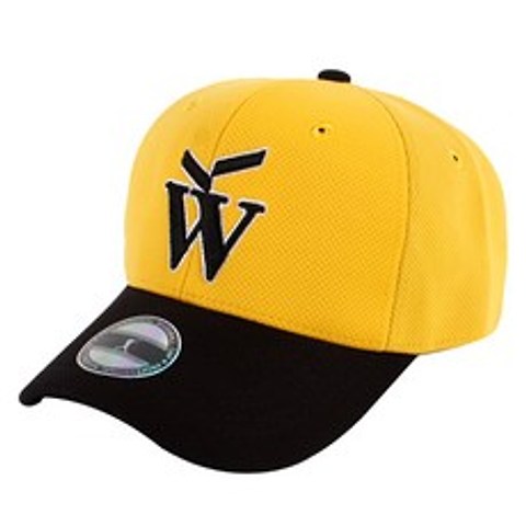왓베이스볼 이너아자스타 W로고 모자 일반, BK + Y