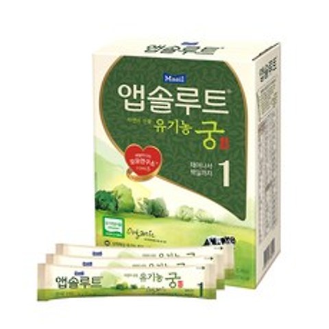 앱솔루트 자연의 선물 유기농 궁 스틱분유 1단계, 20개입, 1개