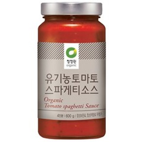 청정원 유기농 토마토 스파게티소스, 600g, 1개