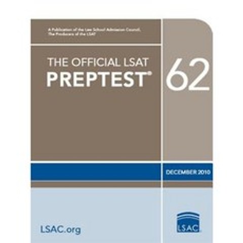 The Official LSAT Preptest 62 Paperback, Law School Admission Council