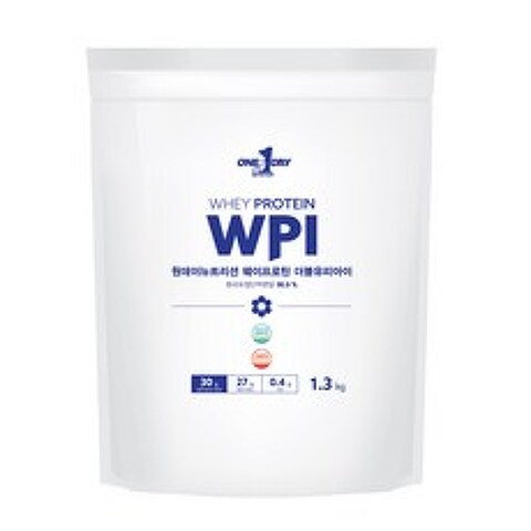원데이뉴트리션 웨이프로틴 단백질 WPI 포대유청, 1.3kg, 1개