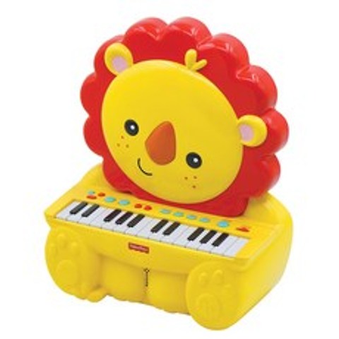 피셔프라이스 Kids Station Toys 25건반 라이온 피아노 KFP2516, 혼합 색상
