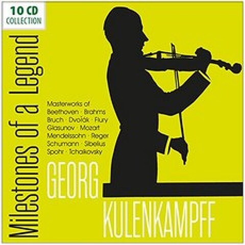 GEORG KULENKAMPFF - MILESTONES OF A LEGEND 게오르그 쿨렌캄프 : 명연주 명반 컬렉션 - 베토벤 브람스 브루흐 외 독일수입반