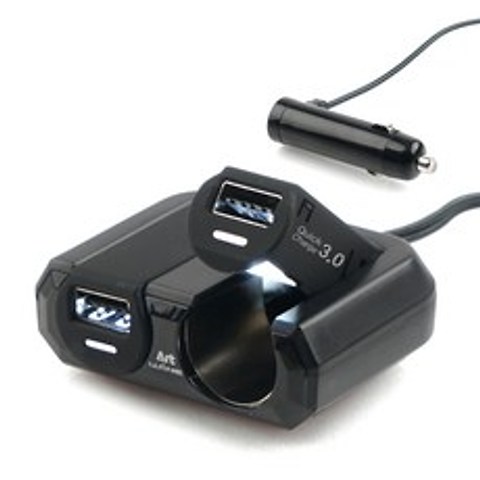 와인아트 폴딩 USB 초고속 충전소켓, AW-Z84, 블랙